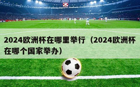 2024欧洲杯在哪里举行（2024欧洲杯在哪个国家举办）